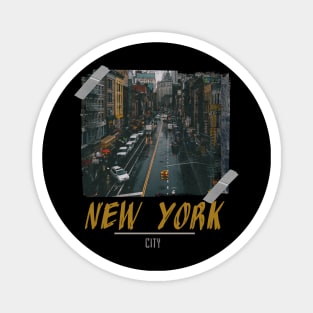 new york tape photgraphy Magnet